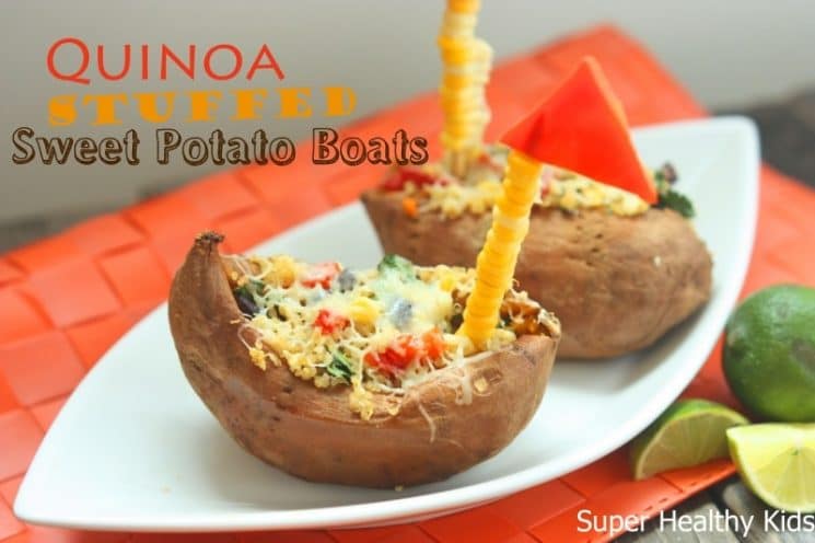 Quinoa Stuffed Sweet Potato Boat Recipe. When you want to boost the protein on a meal that's already super healthy, add quinoa!